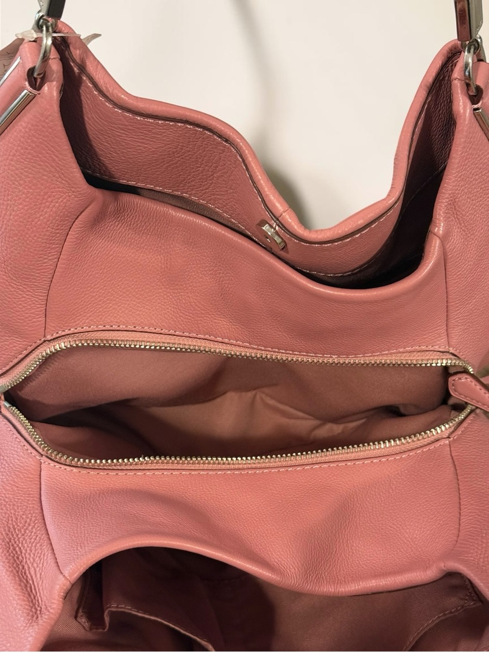 COACH Phoebe Pebbled Leather Shoulder Hand Bag Shadow Rose Pink NWT F34495 - Picture 10 of 16